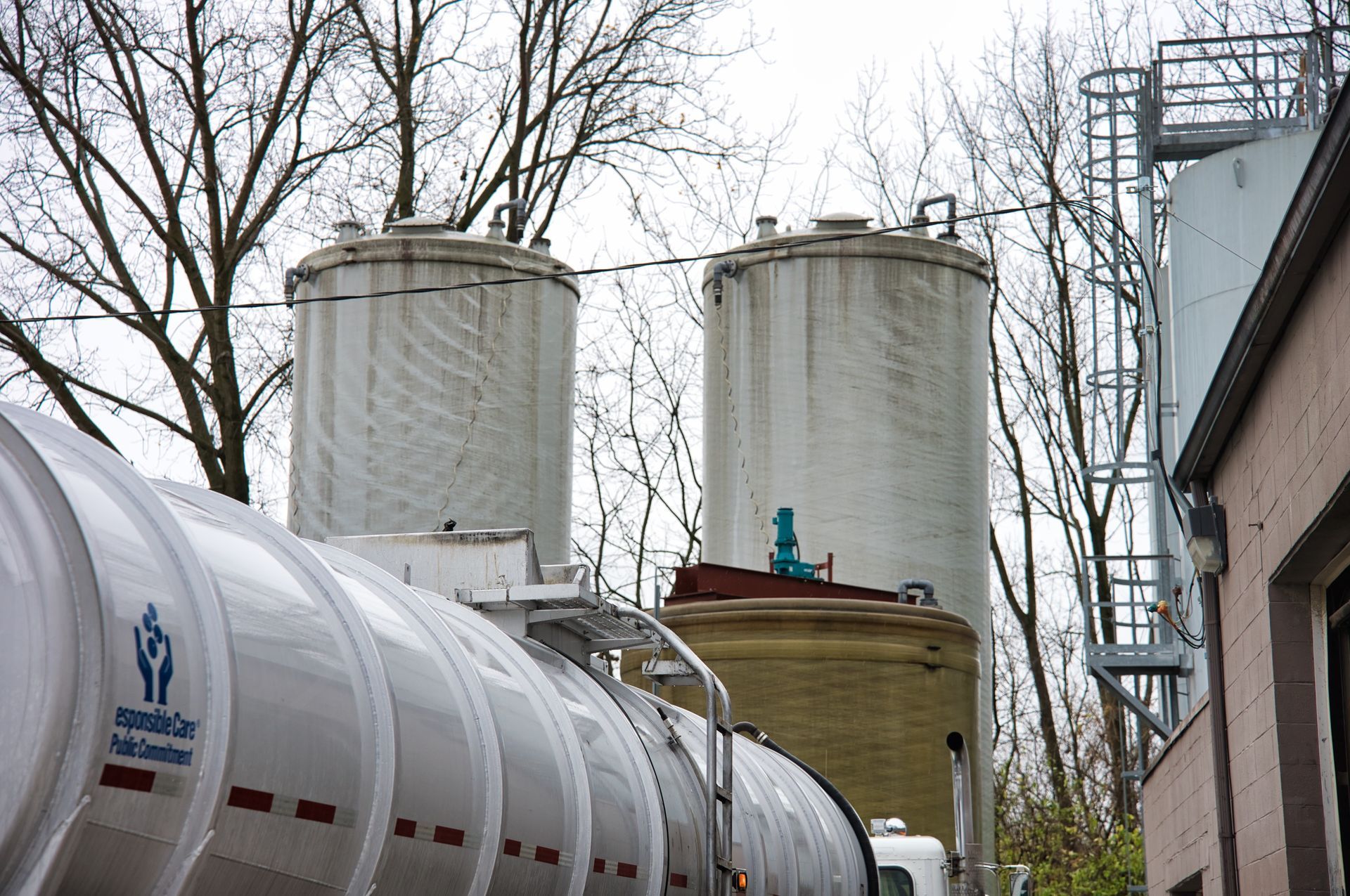 Fuel and oil recycling equipment at Central Ohio Oil